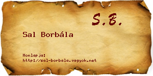 Sal Borbála névjegykártya